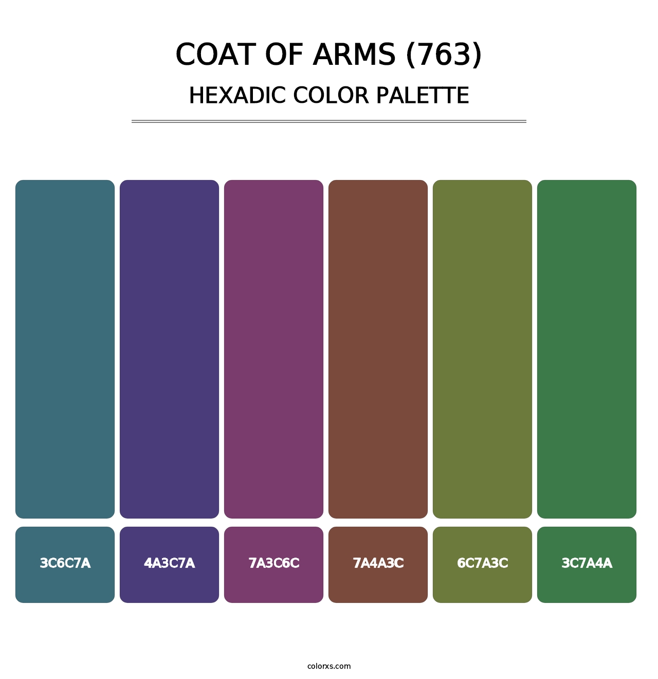 Coat of Arms (763) - Hexadic Color Palette