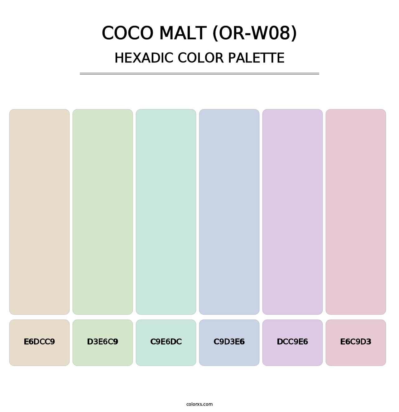 Coco Malt (OR-W08) - Hexadic Color Palette