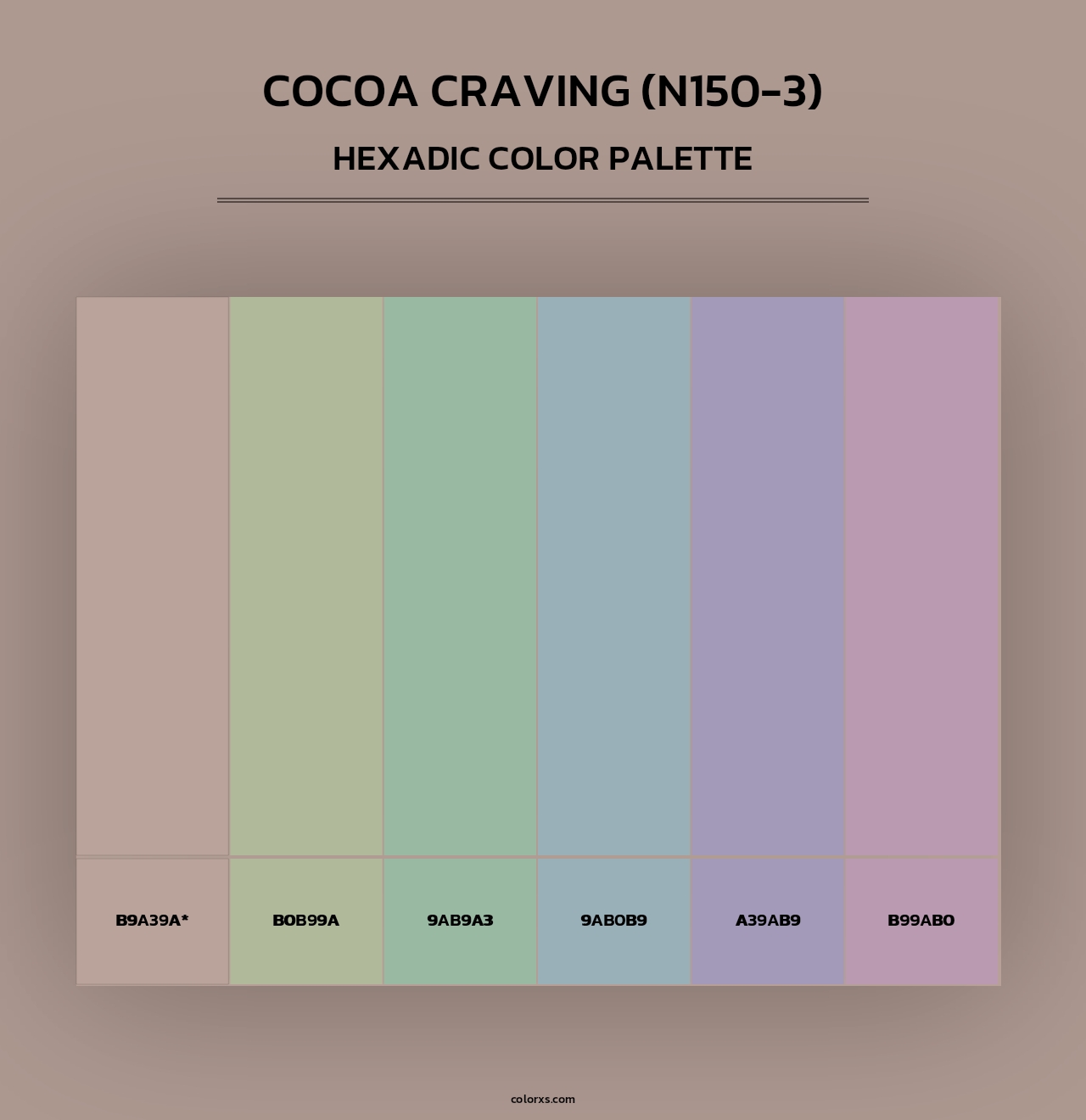 Cocoa Craving (N150-3) - Hexadic Color Palette