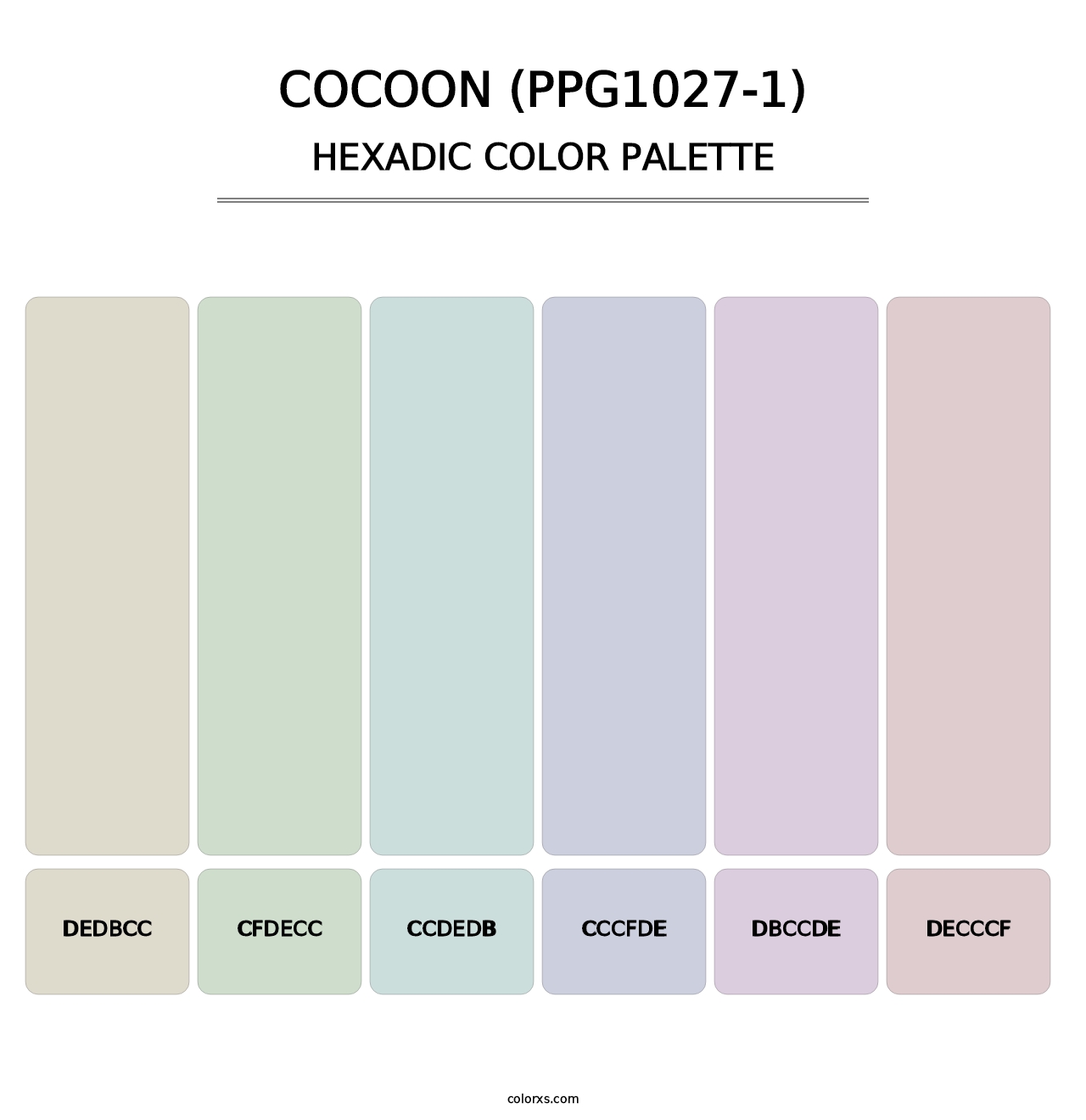 Cocoon (PPG1027-1) - Hexadic Color Palette