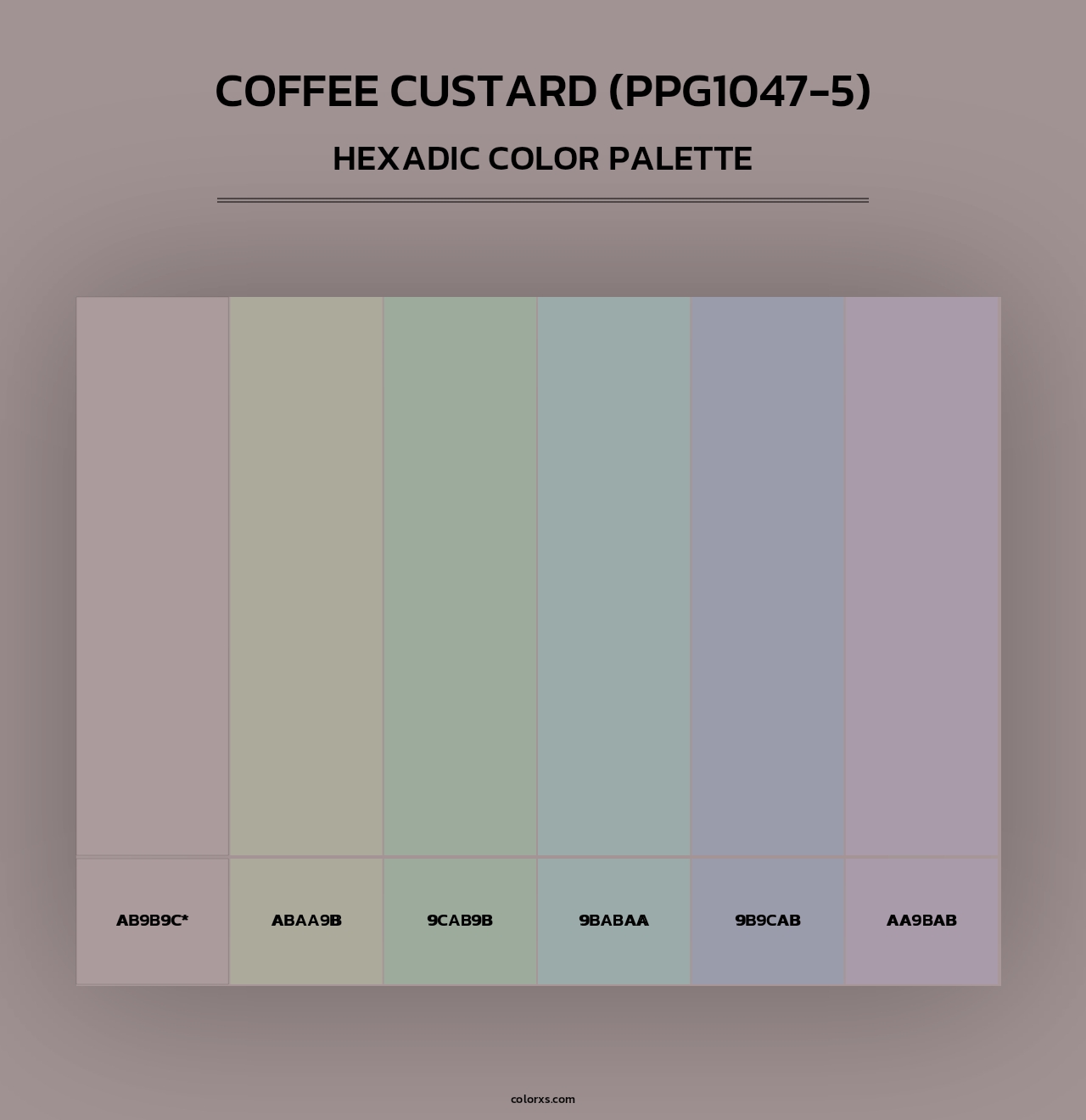 Coffee Custard (PPG1047-5) - Hexadic Color Palette
