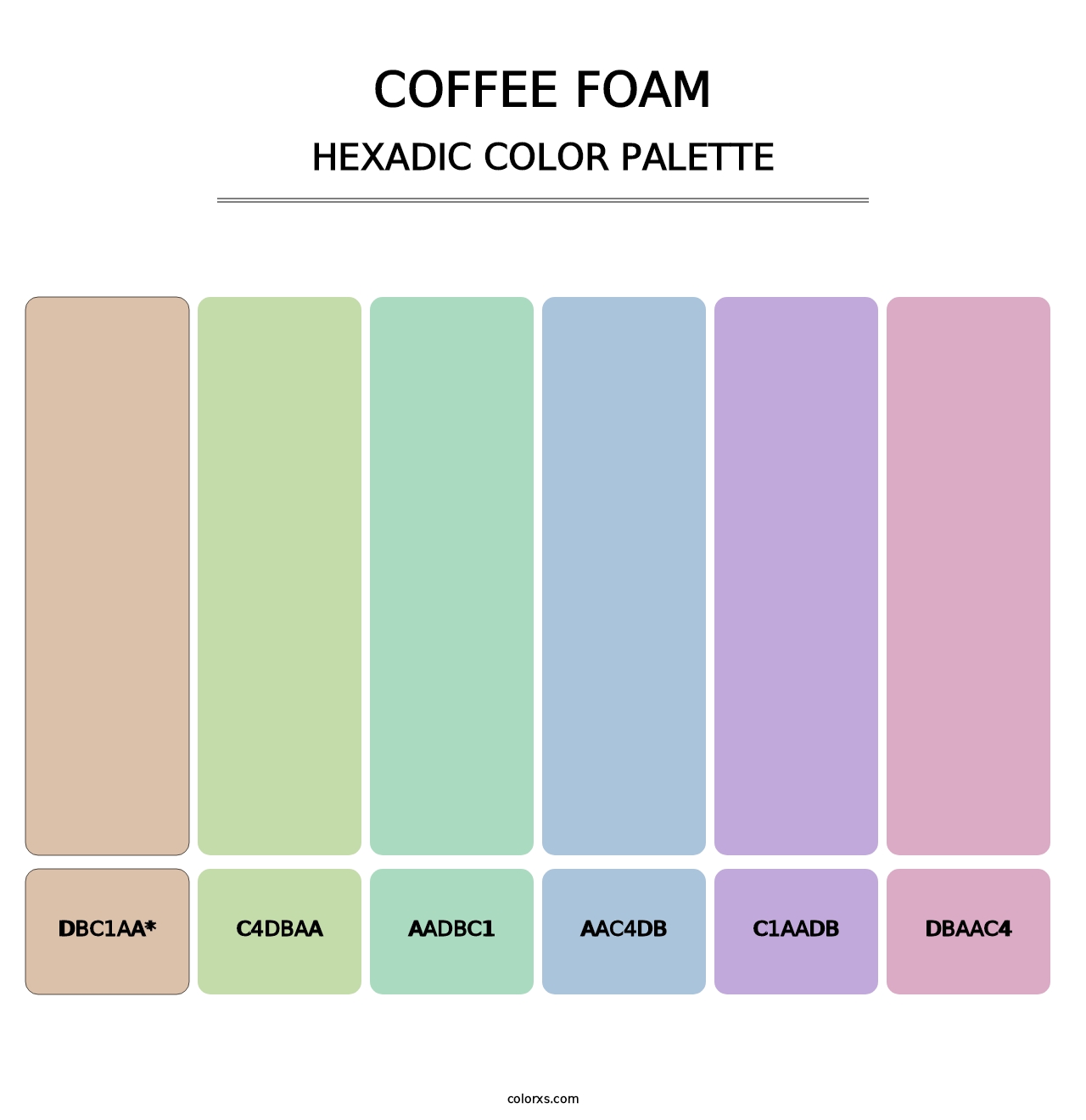Coffee Foam - Hexadic Color Palette