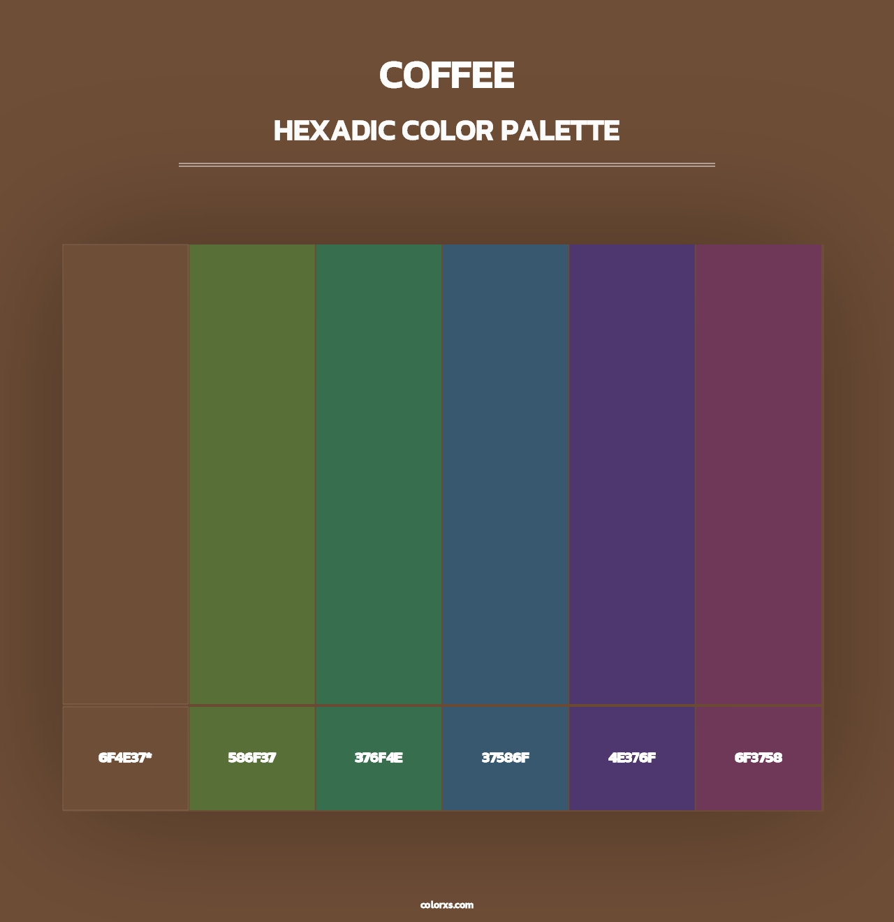 Coffee - Hexadic Color Palette