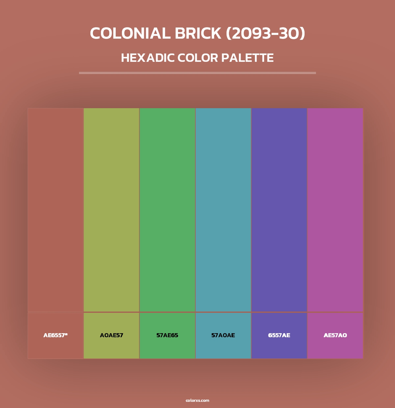 Colonial Brick (2093-30) - Hexadic Color Palette