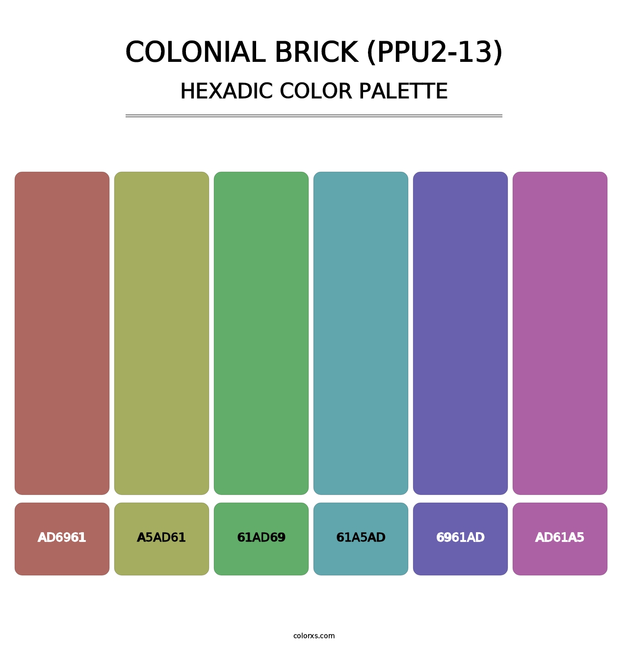 Colonial Brick (PPU2-13) - Hexadic Color Palette