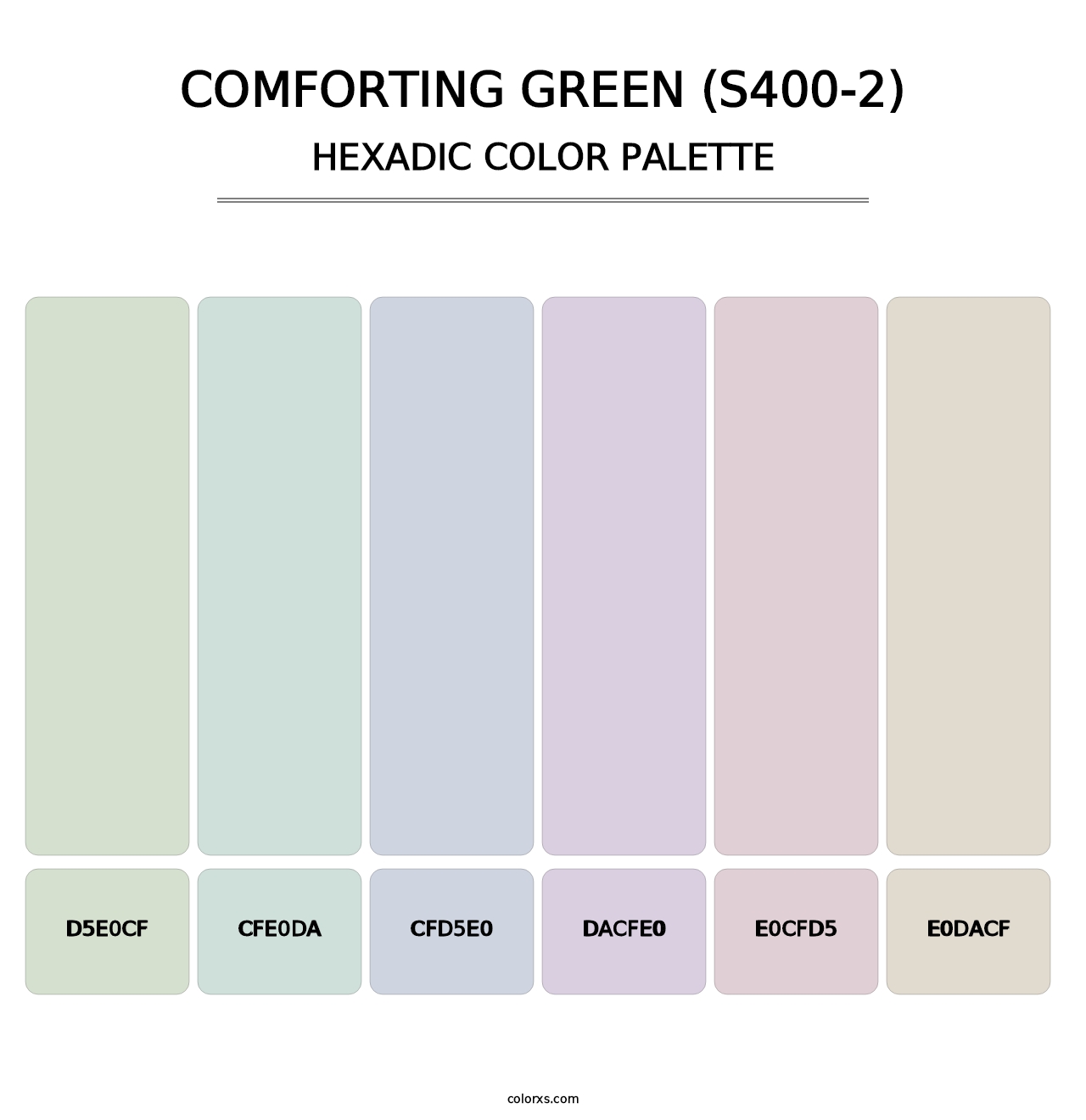 Comforting Green (S400-2) - Hexadic Color Palette