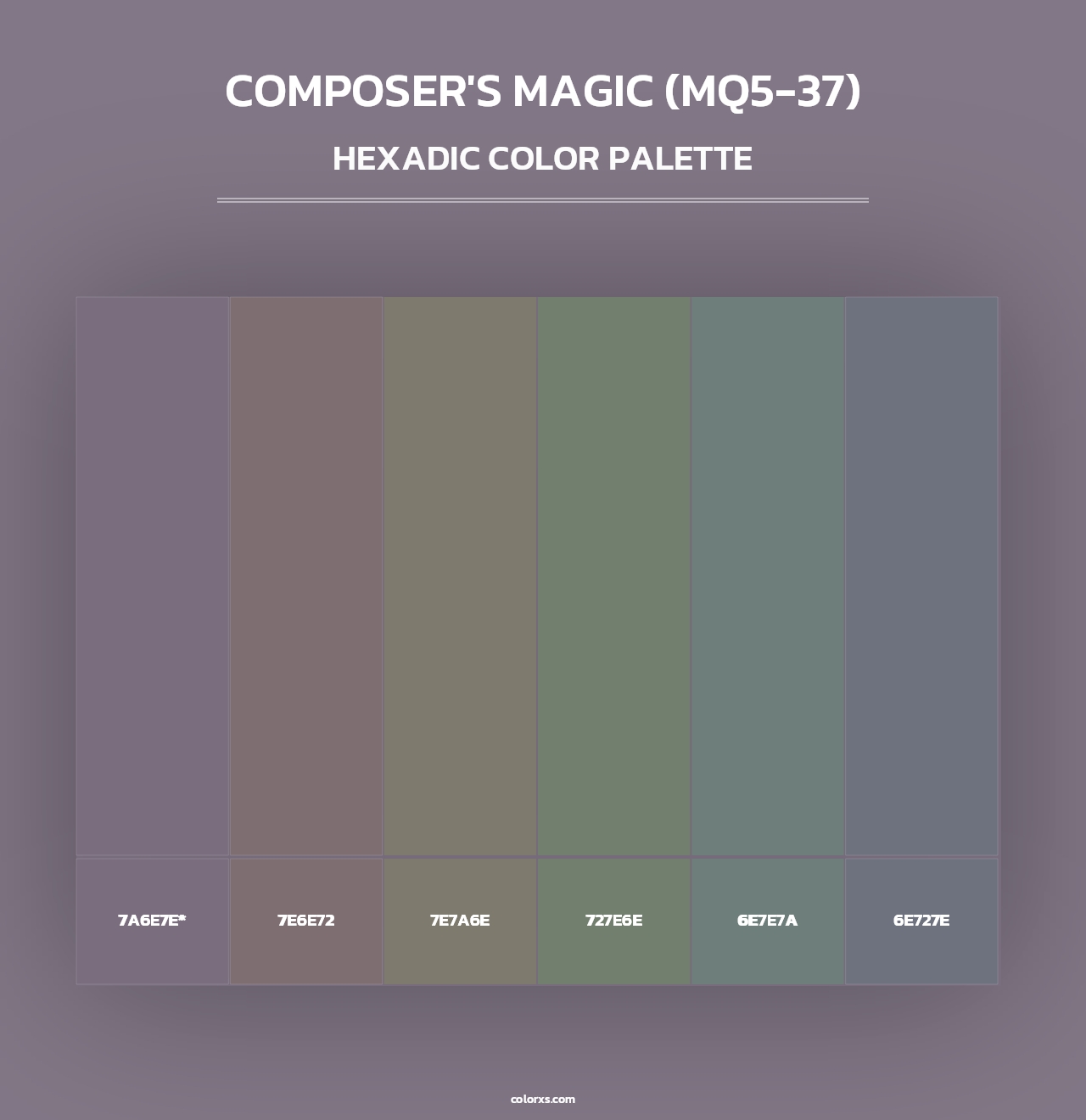 Composer'S Magic (MQ5-37) - Hexadic Color Palette