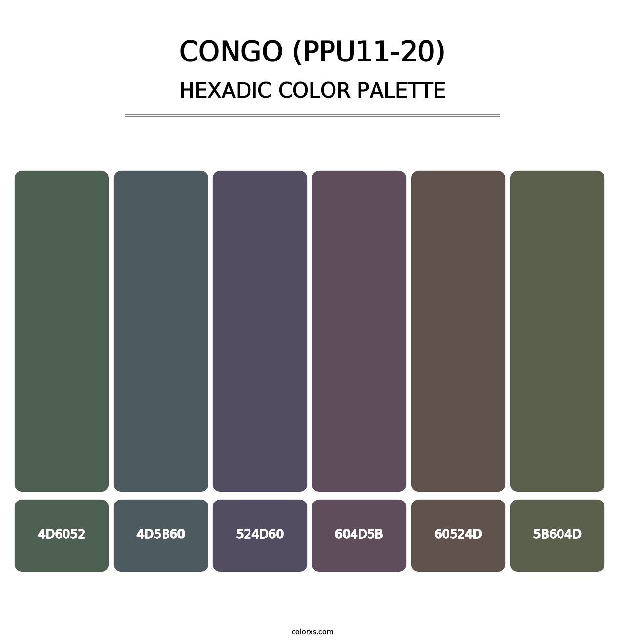 Congo (PPU11-20) - Hexadic Color Palette