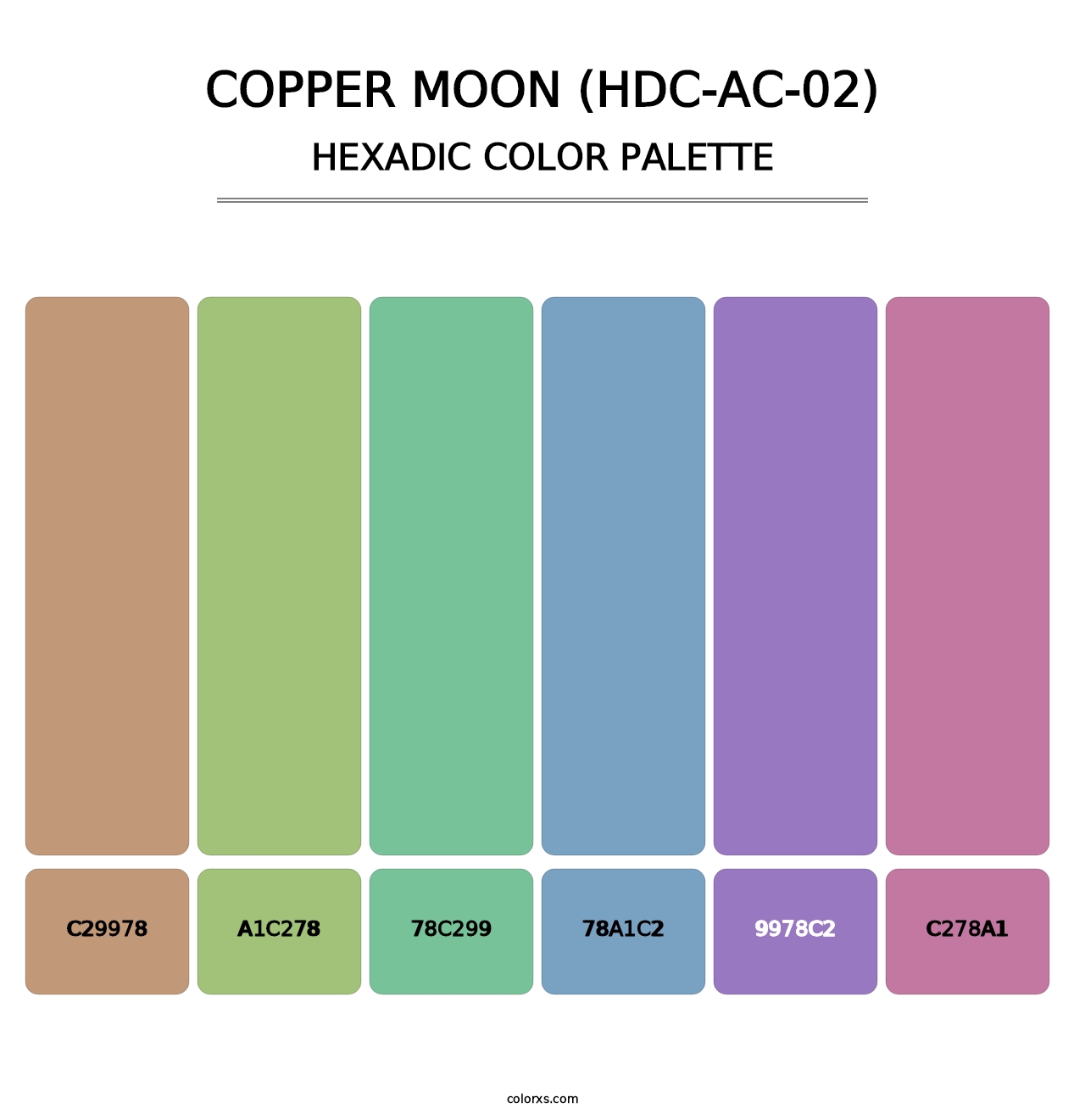Copper Moon (HDC-AC-02) - Hexadic Color Palette