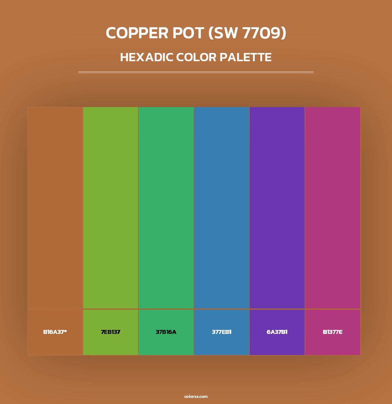 Copper Pot (SW 7709) - Hexadic Color Palette