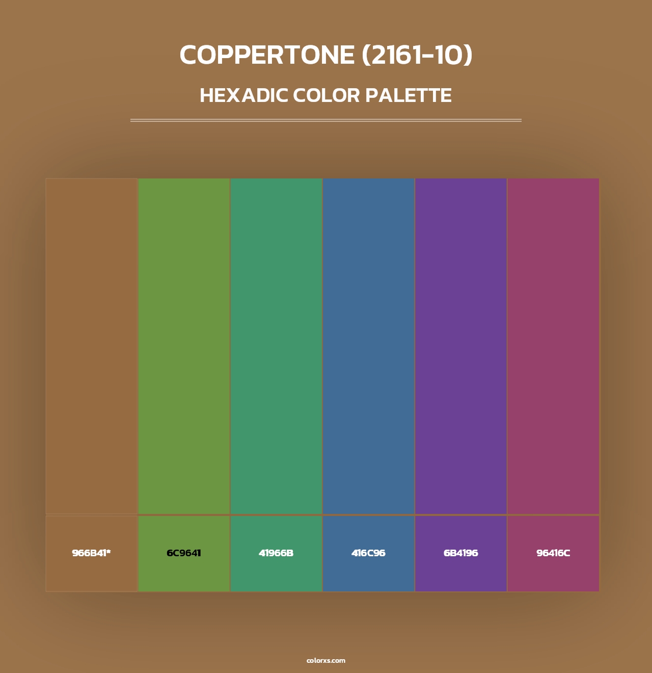 Coppertone (2161-10) - Hexadic Color Palette