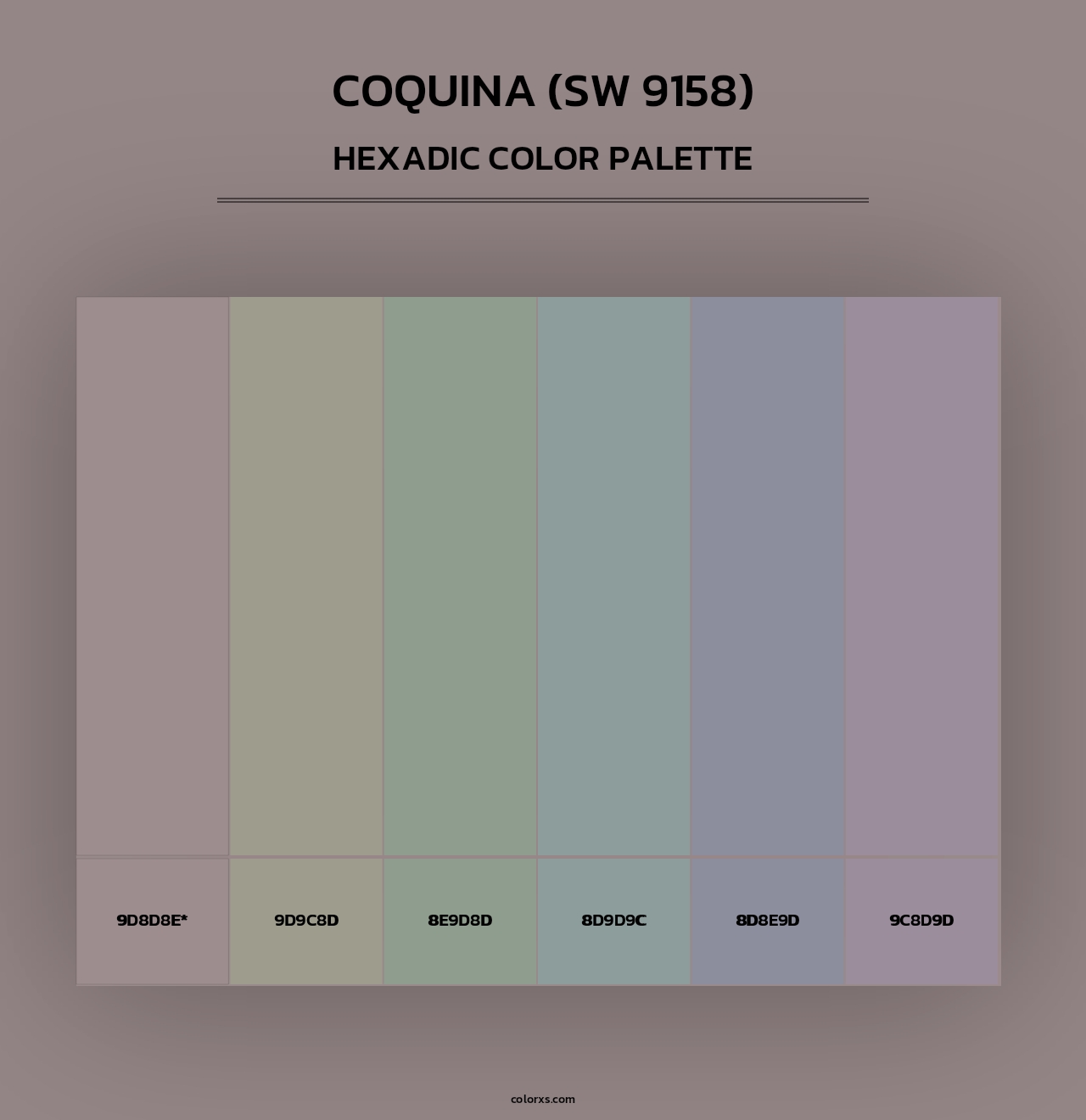 Coquina (SW 9158) - Hexadic Color Palette