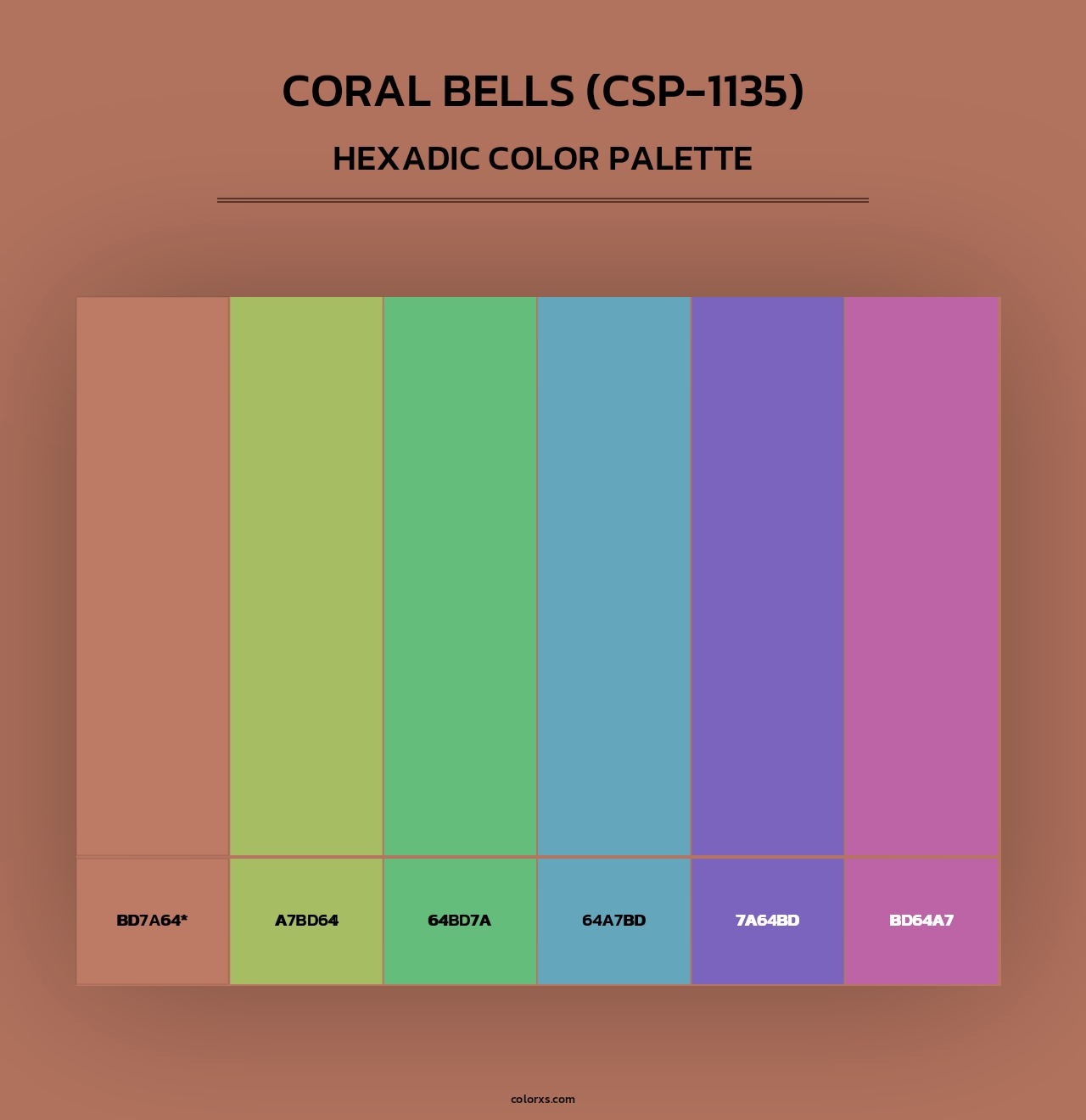 Coral Bells (CSP-1135) - Hexadic Color Palette