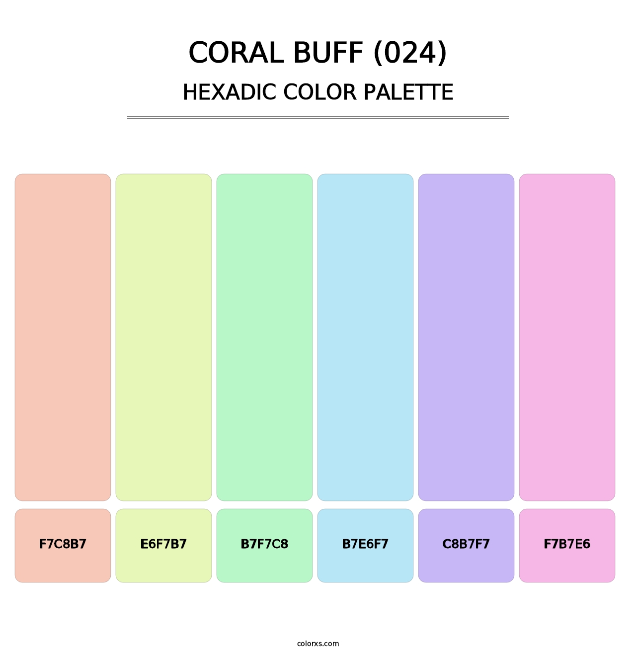 Coral Buff (024) - Hexadic Color Palette
