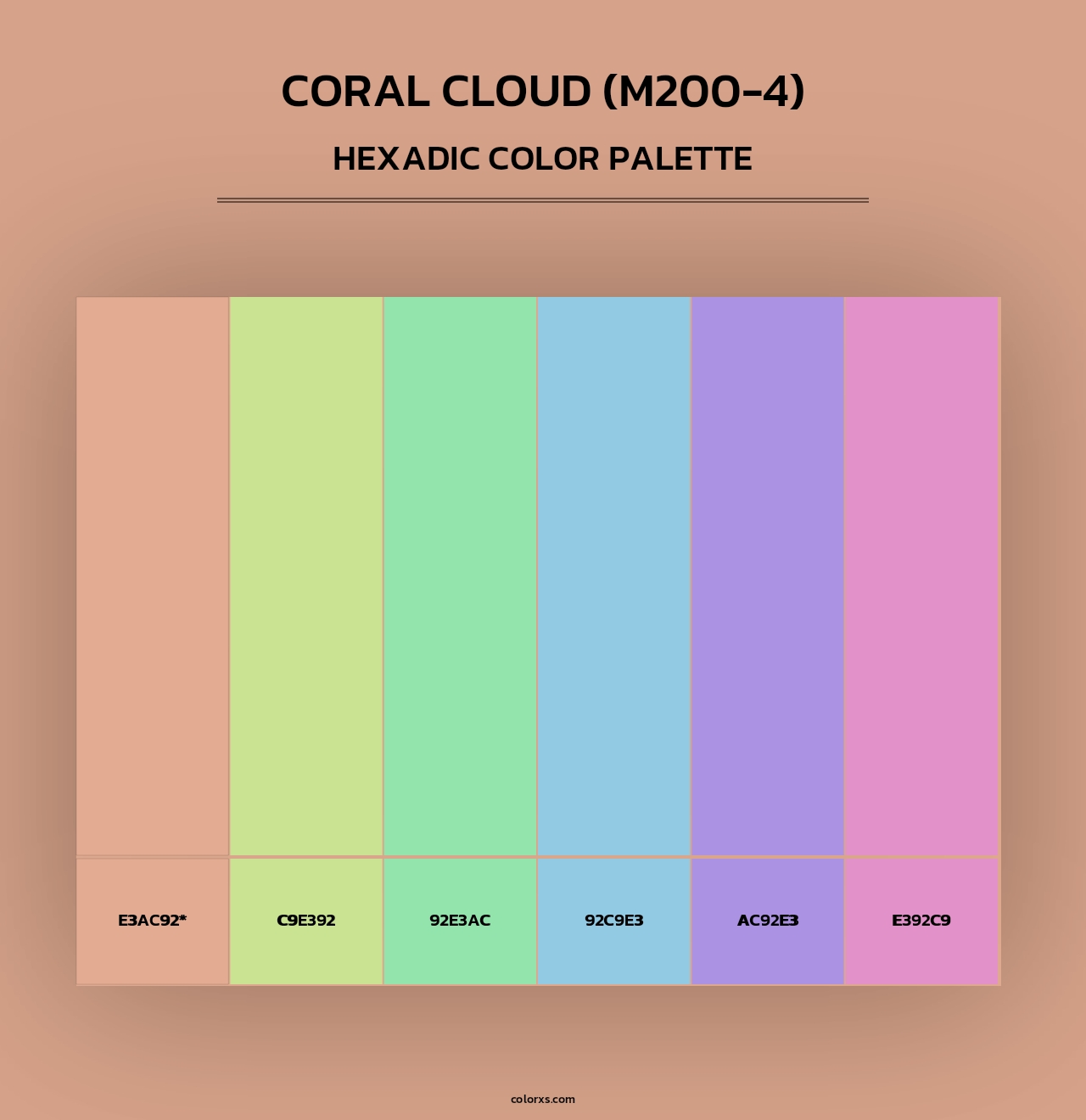 Coral Cloud (M200-4) - Hexadic Color Palette
