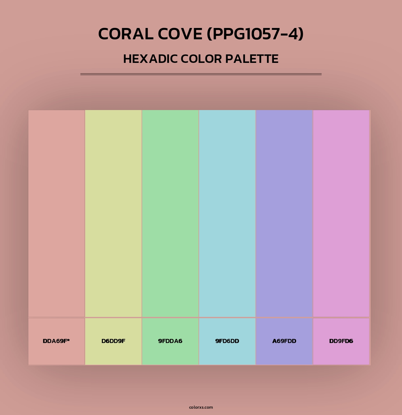 Coral Cove (PPG1057-4) - Hexadic Color Palette