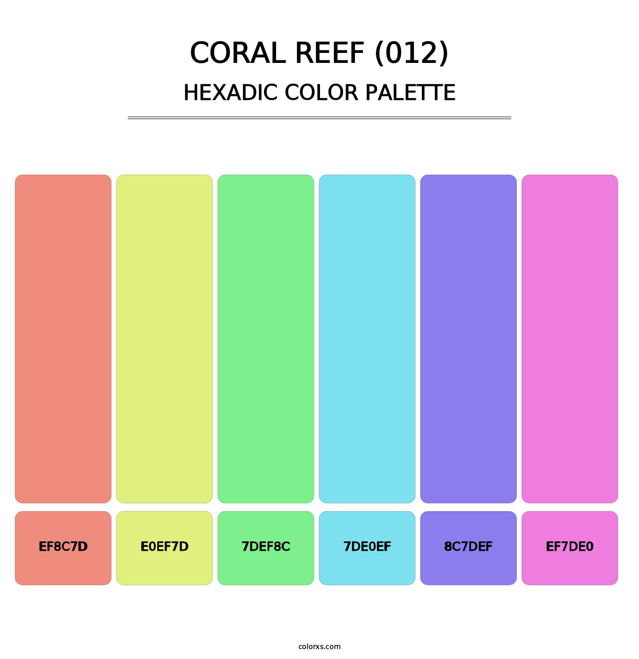 Coral Reef (012) - Hexadic Color Palette