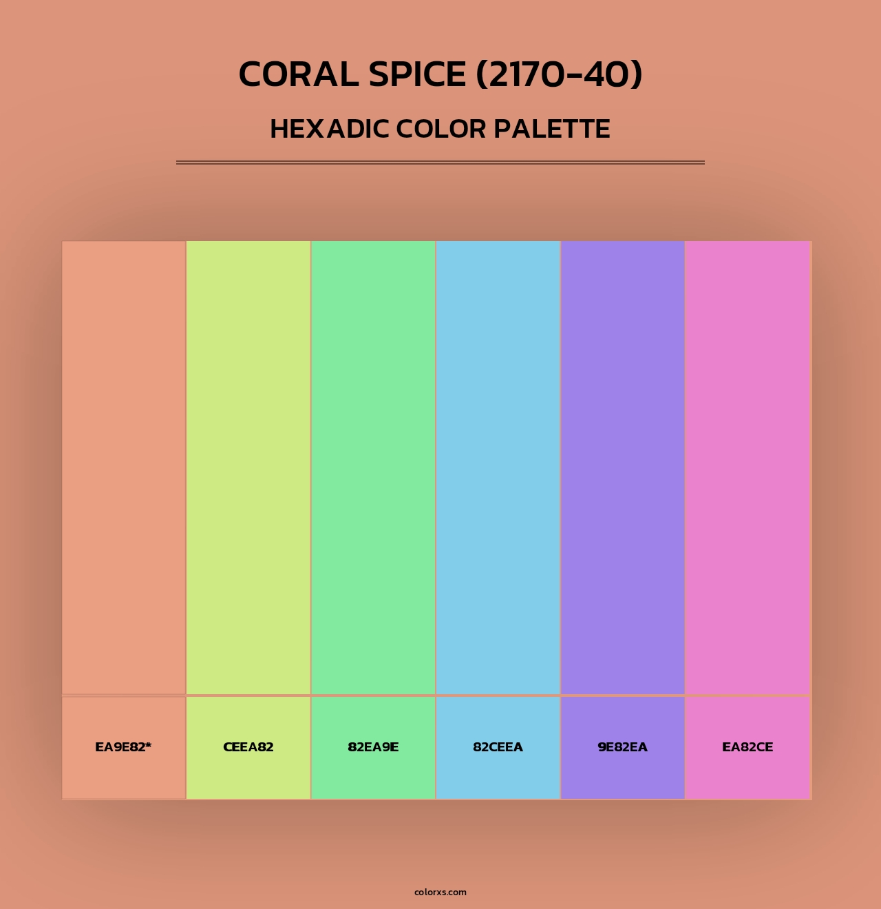 Coral Spice (2170-40) - Hexadic Color Palette
