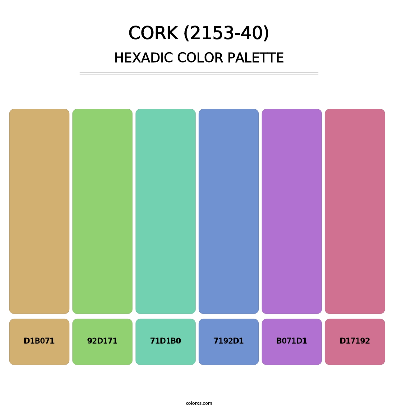 Cork (2153-40) - Hexadic Color Palette