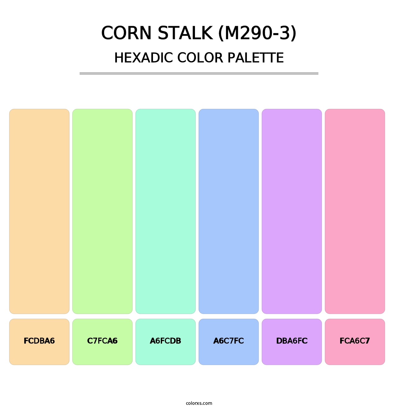 Corn Stalk (M290-3) - Hexadic Color Palette