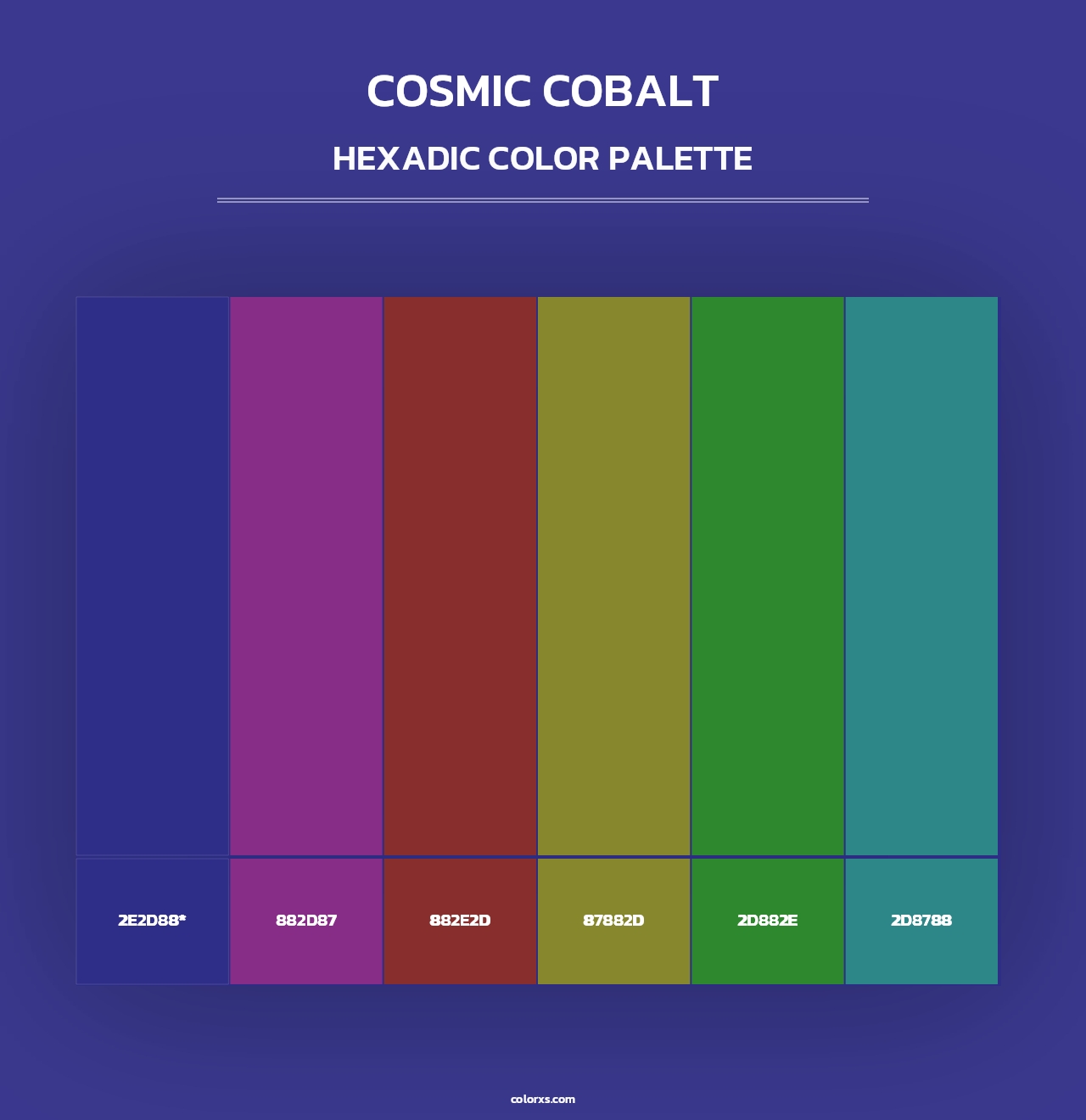 Cosmic Cobalt - Hexadic Color Palette