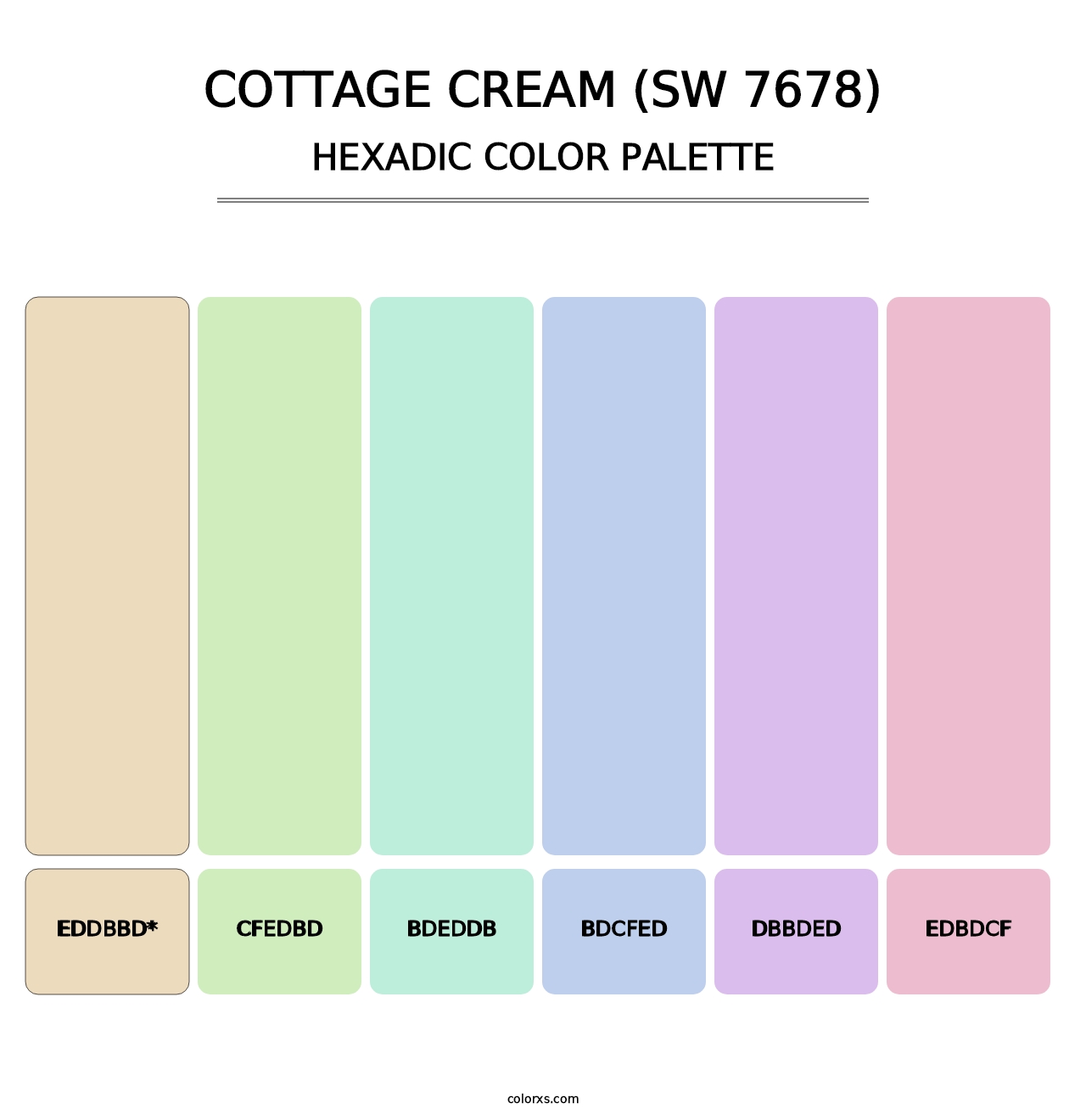 Cottage Cream (SW 7678) - Hexadic Color Palette