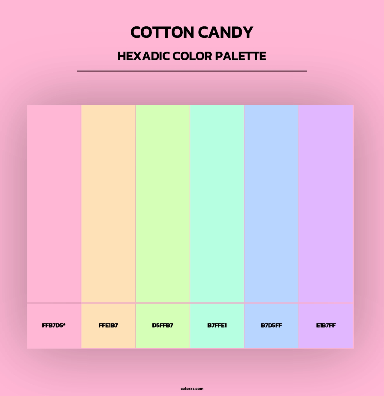 Cotton Candy - Hexadic Color Palette