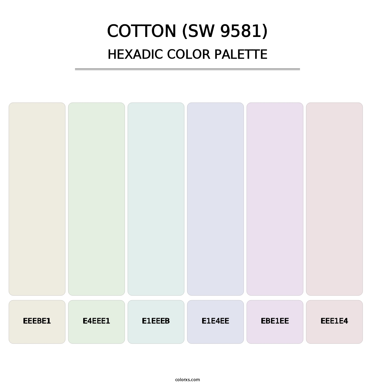 Cotton (SW 9581) - Hexadic Color Palette