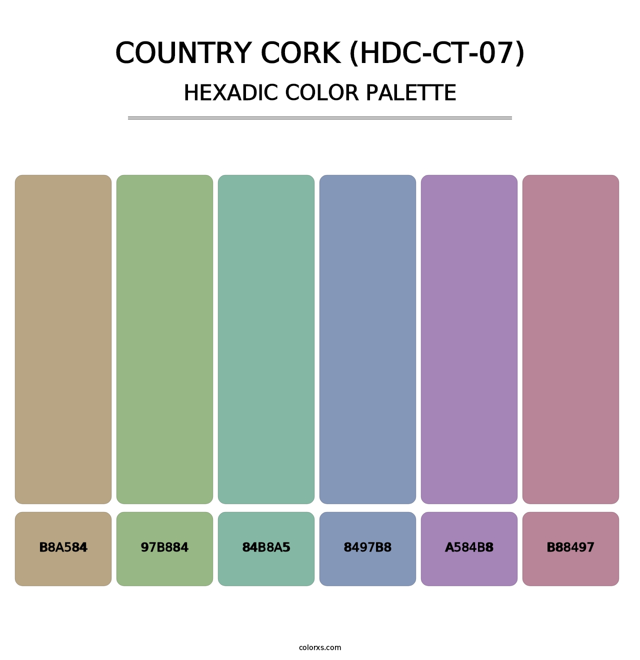 Country Cork (HDC-CT-07) - Hexadic Color Palette
