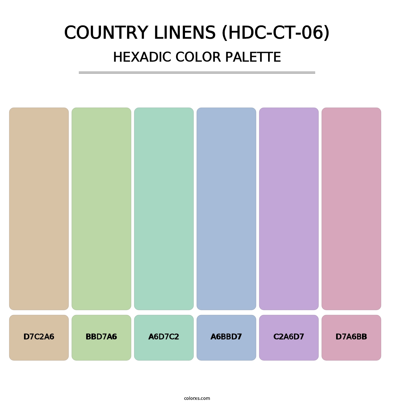 Country Linens (HDC-CT-06) - Hexadic Color Palette