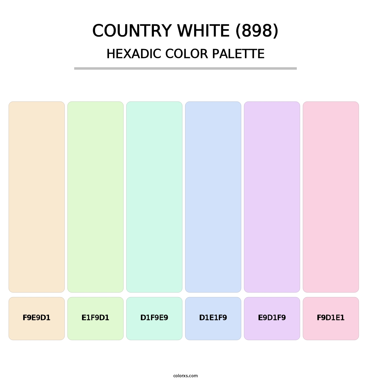 Country White (898) - Hexadic Color Palette