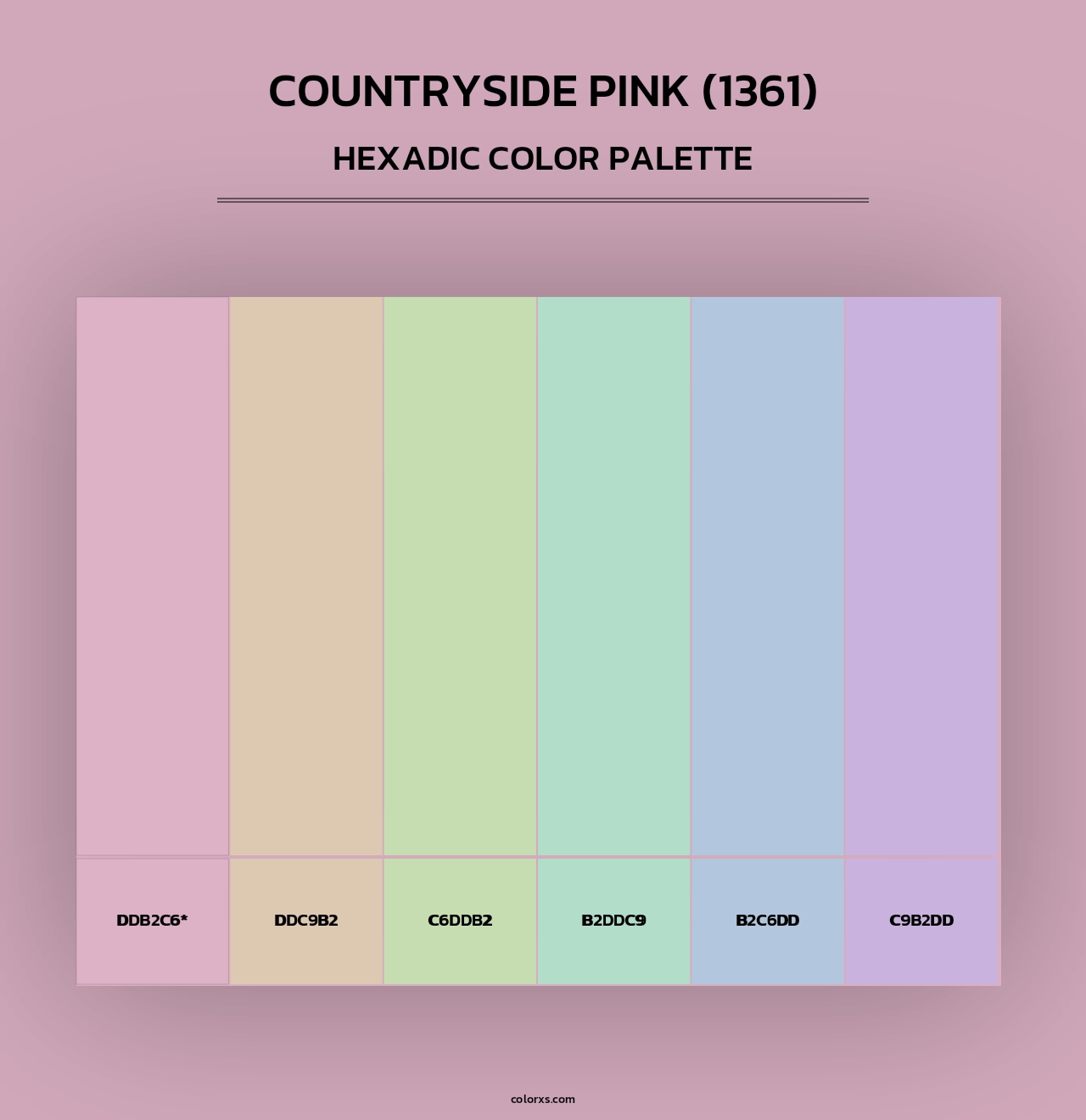 Countryside Pink (1361) - Hexadic Color Palette