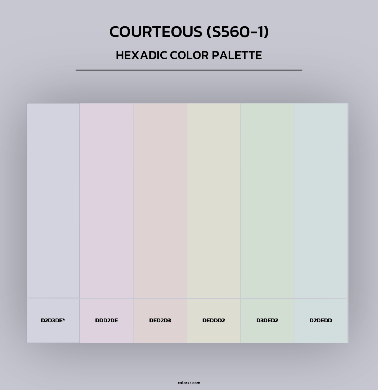 Courteous (S560-1) - Hexadic Color Palette