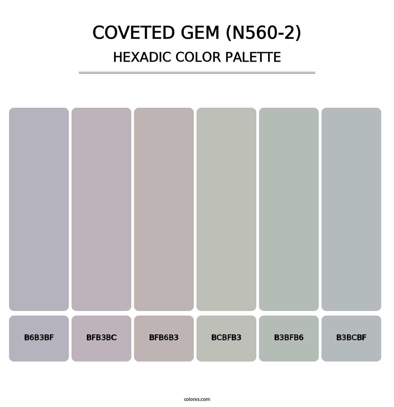 Coveted Gem (N560-2) - Hexadic Color Palette