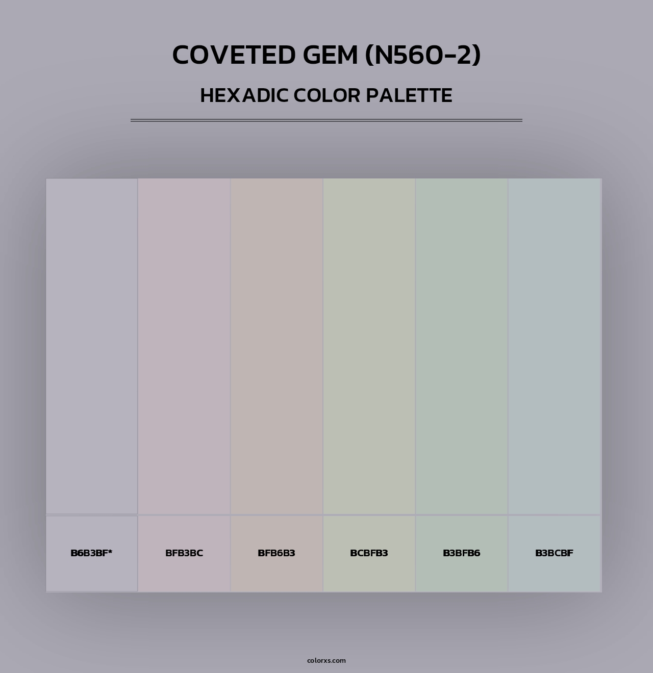 Coveted Gem (N560-2) - Hexadic Color Palette