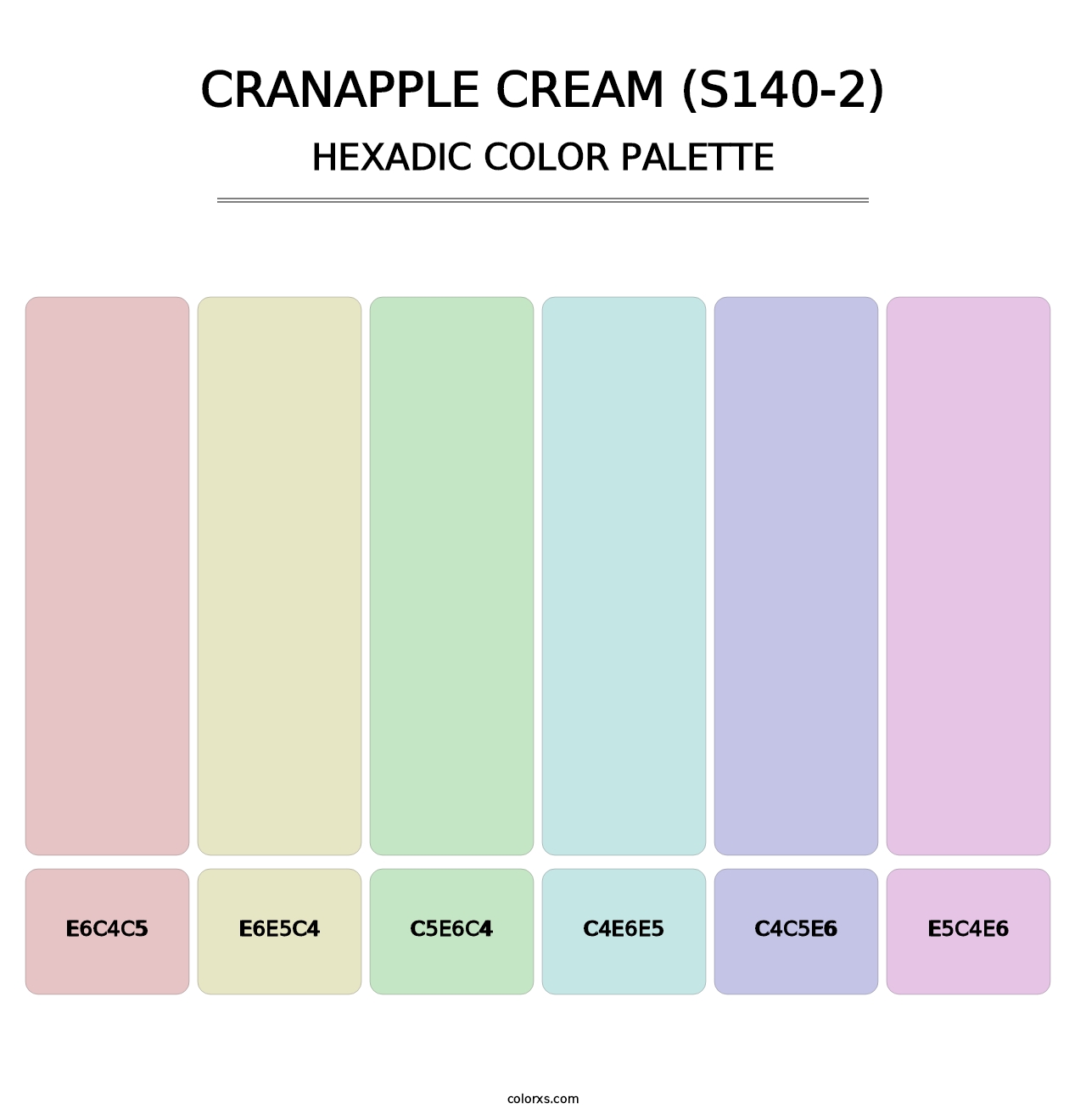 Cranapple Cream (S140-2) - Hexadic Color Palette