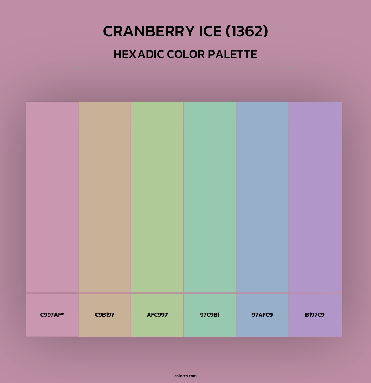 Cranberry Ice (1362) - Hexadic Color Palette