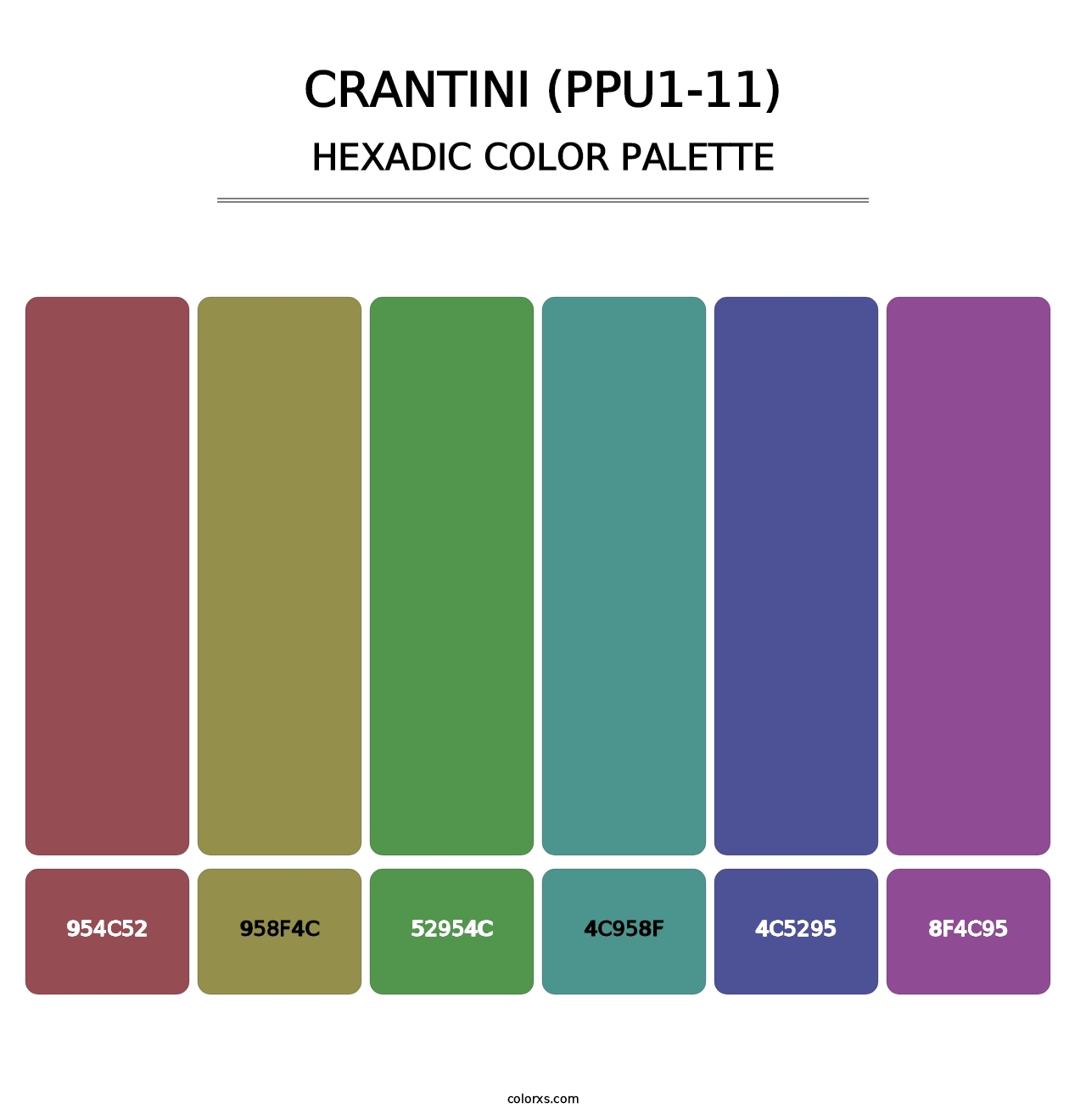 Crantini (PPU1-11) - Hexadic Color Palette