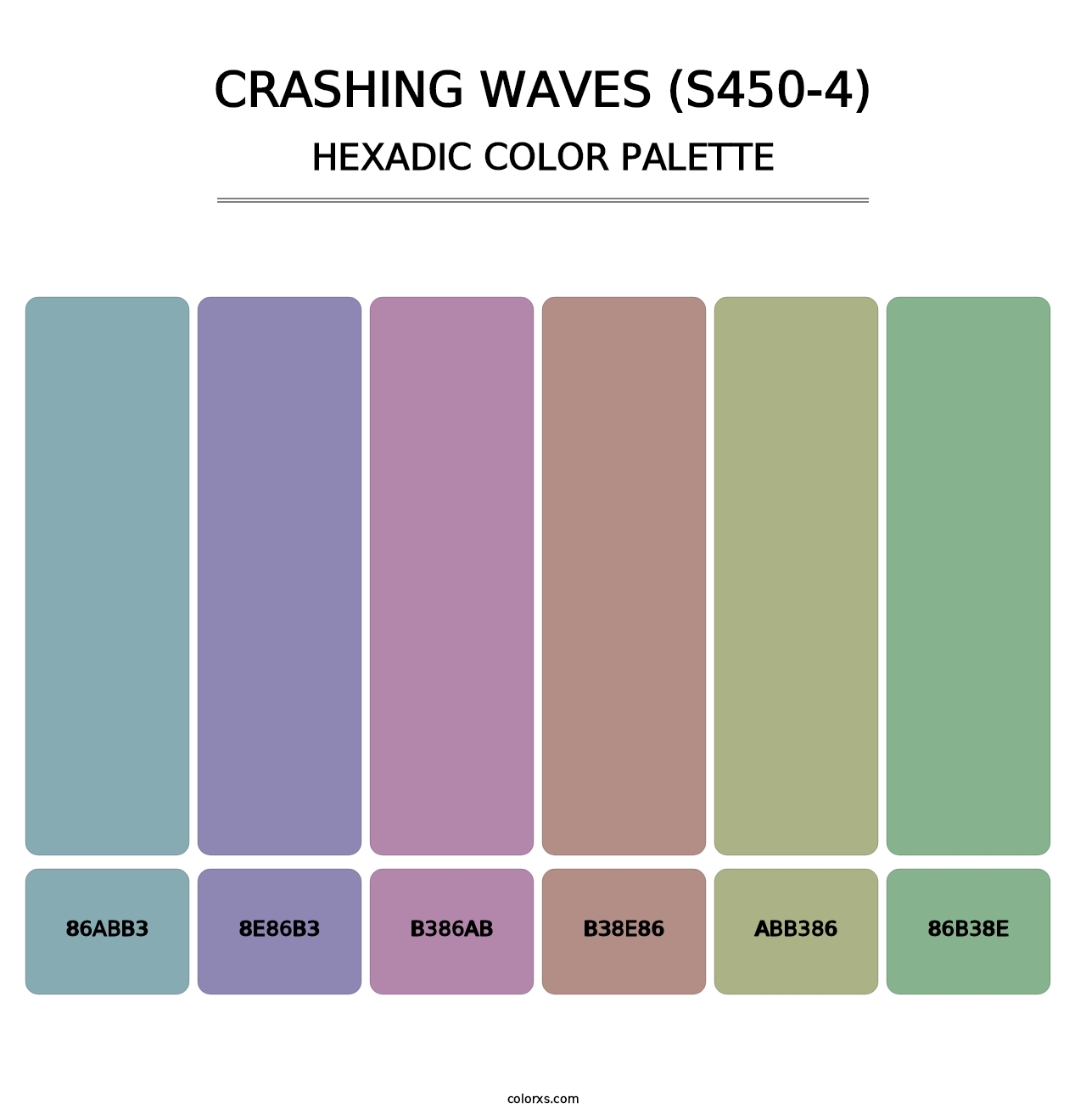 Crashing Waves (S450-4) - Hexadic Color Palette