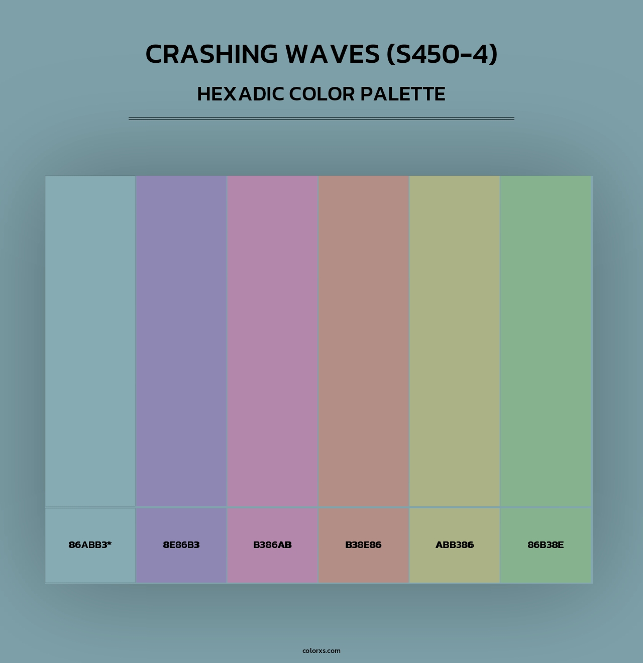 Crashing Waves (S450-4) - Hexadic Color Palette