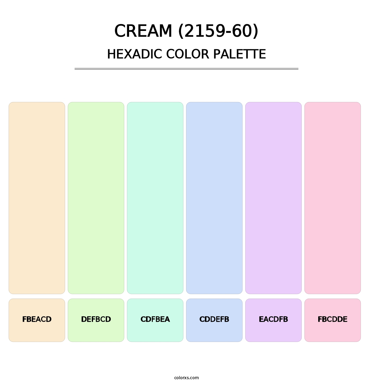 Cream (2159-60) - Hexadic Color Palette