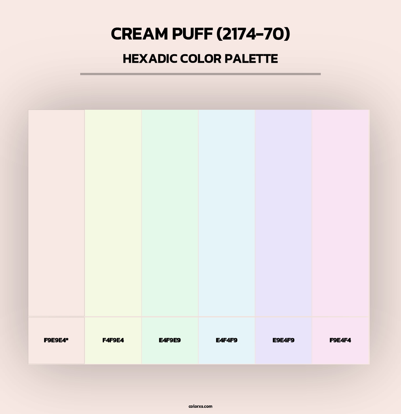 Cream Puff (2174-70) - Hexadic Color Palette