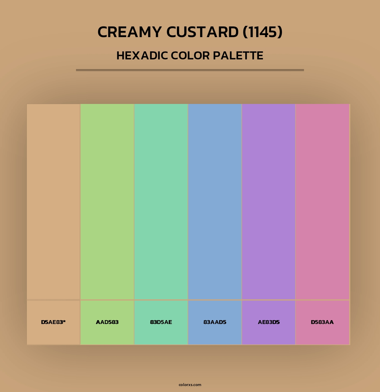 Creamy Custard (1145) - Hexadic Color Palette