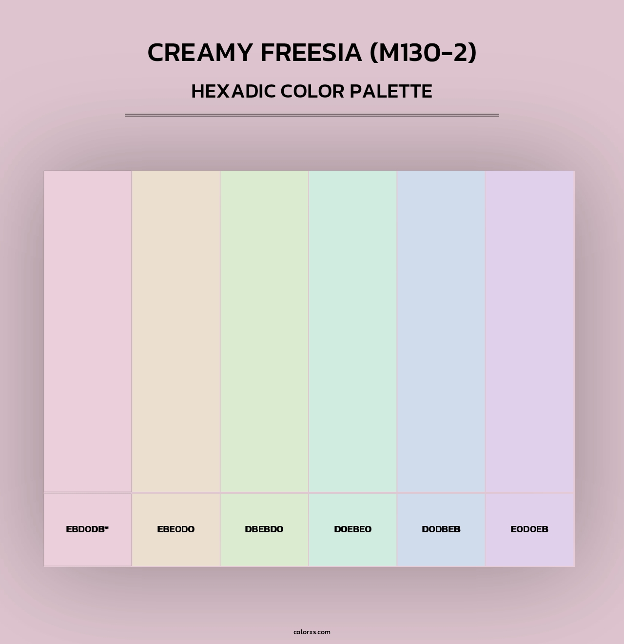 Creamy Freesia (M130-2) - Hexadic Color Palette
