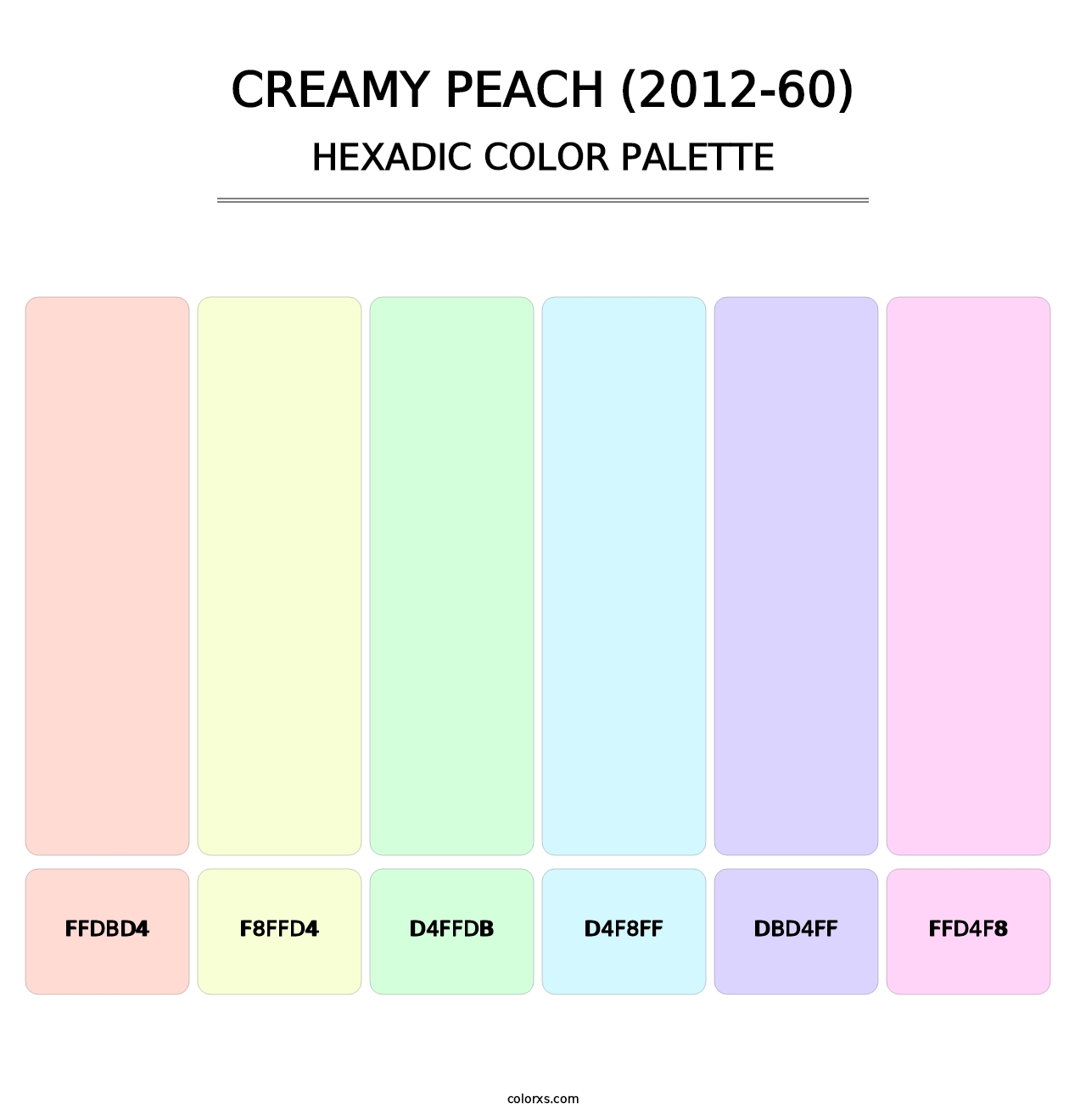 Creamy Peach (2012-60) - Hexadic Color Palette