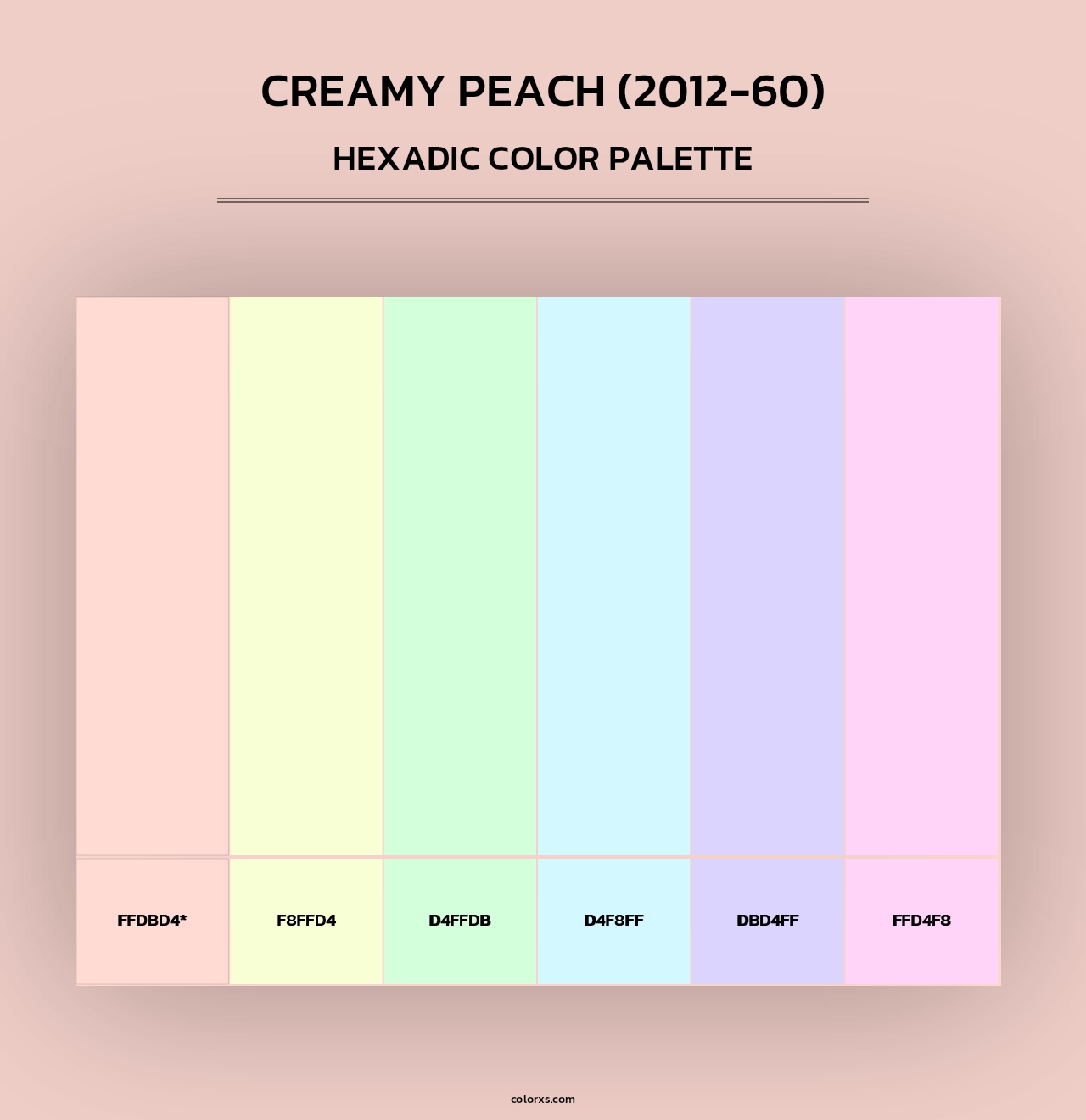 Creamy Peach (2012-60) - Hexadic Color Palette