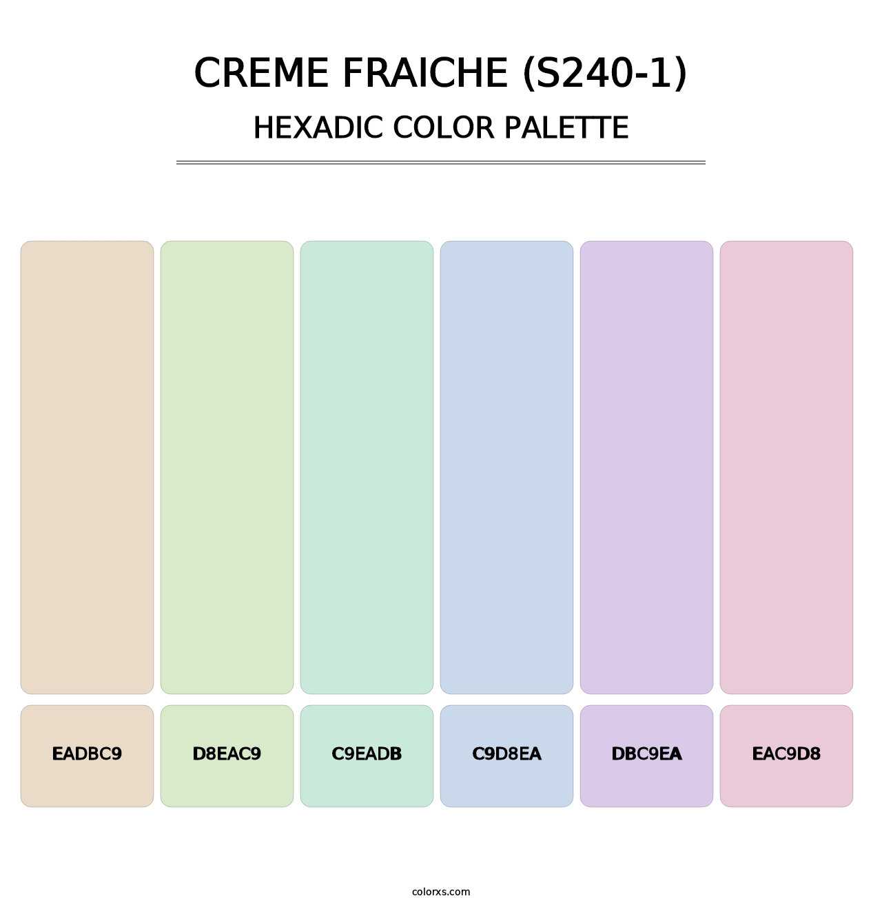 Creme Fraiche (S240-1) - Hexadic Color Palette