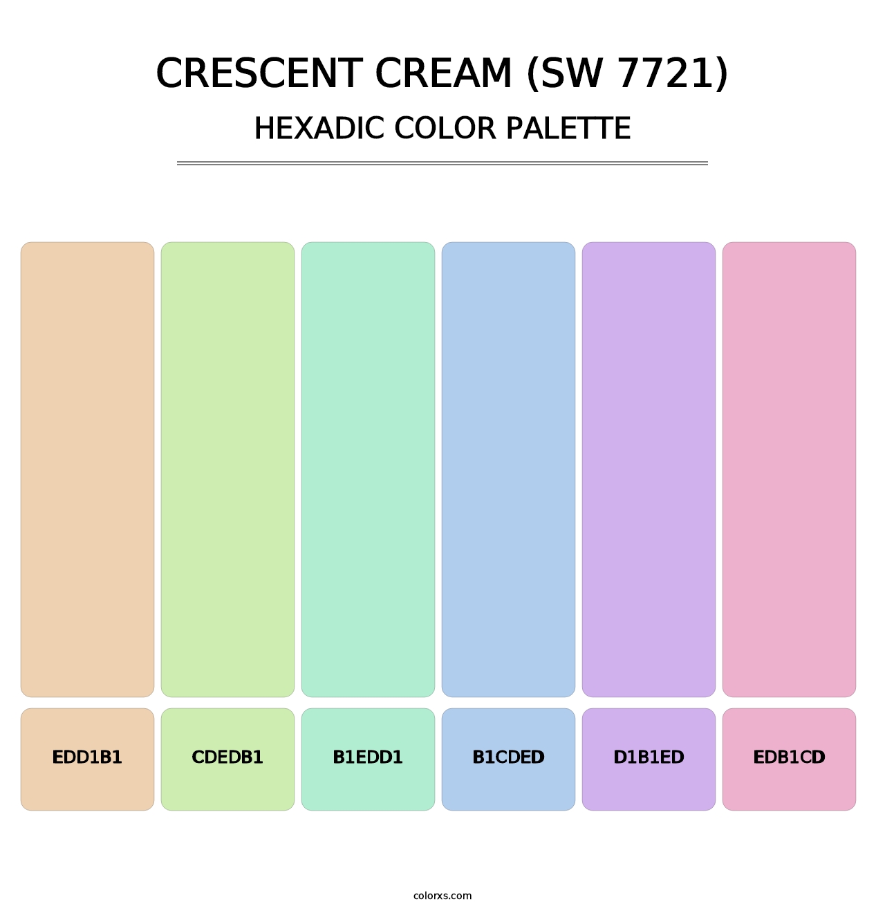 Crescent Cream (SW 7721) - Hexadic Color Palette