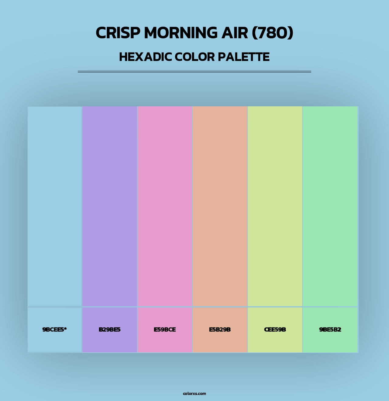 Crisp Morning Air (780) - Hexadic Color Palette