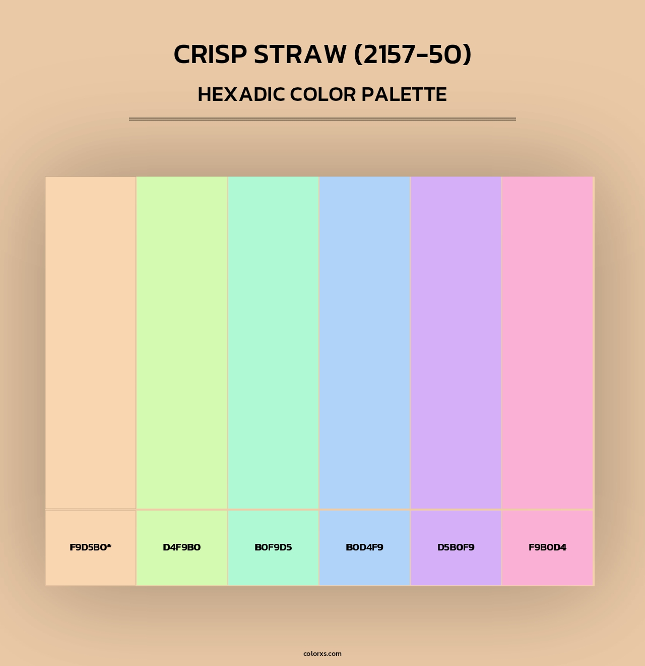 Crisp Straw (2157-50) - Hexadic Color Palette